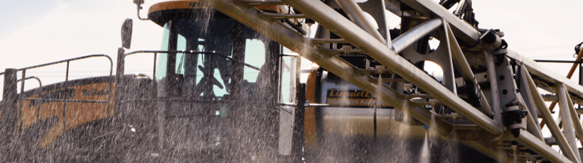 Pulverização do solo utilizando o Pin Point II