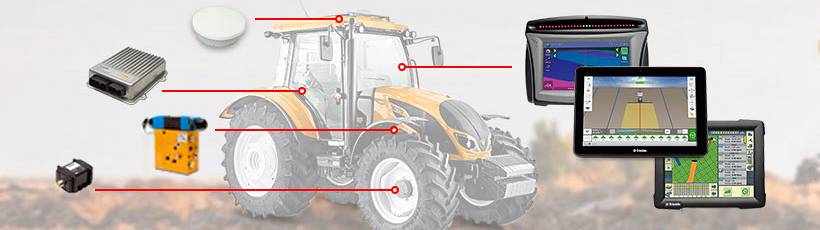 Como funcionam os sistemas de piloto automático em tratores?