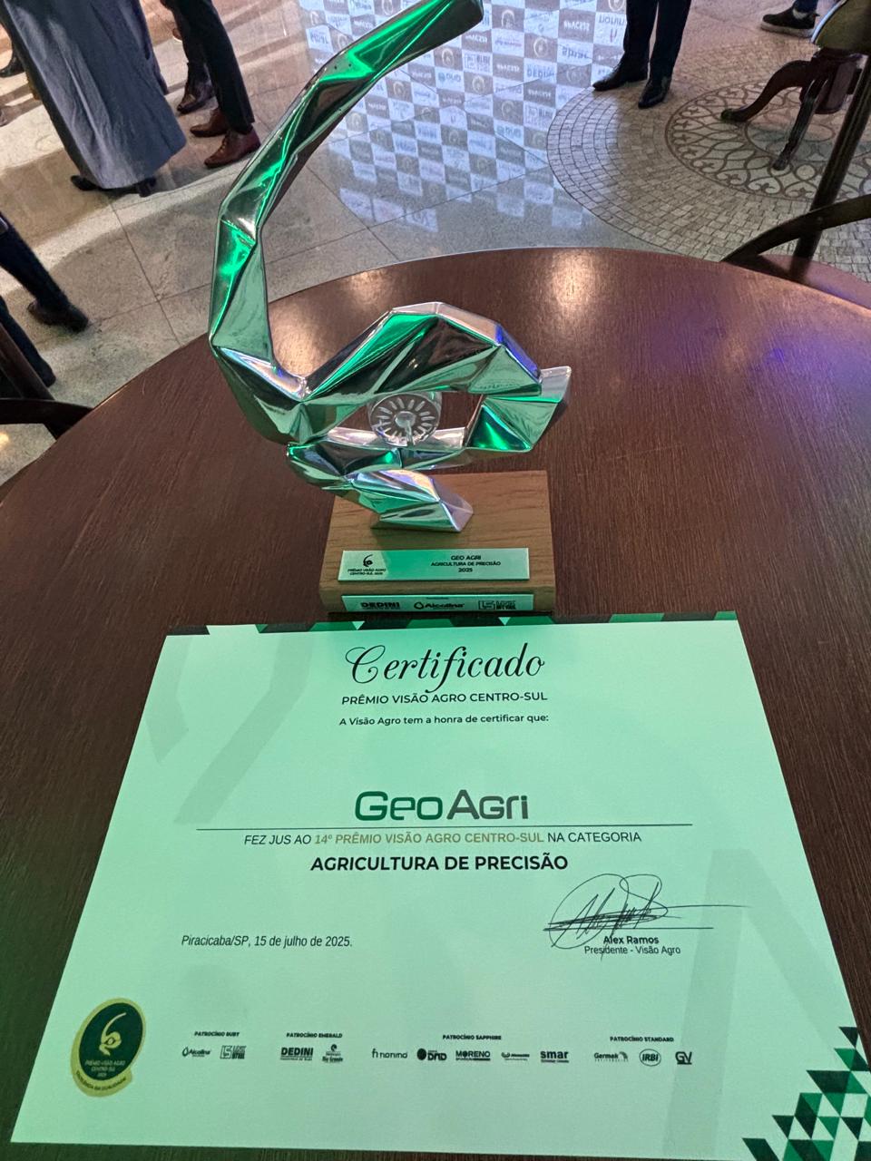 Geo Agri é novamente reconhecida pela Visão Agro como referência em Agricultura de Precisão Centro Sul